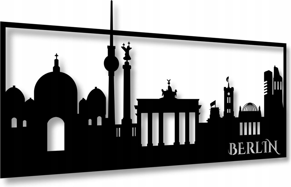 Áttört Kép Dekoráció Panel 3D Berlin Város Képek A Hálószoba Nappaliba