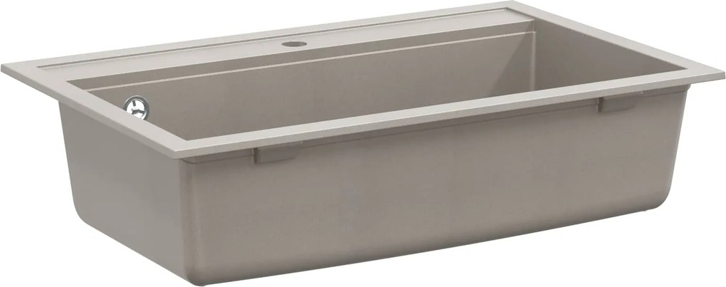 vidaXL Mosogató Szürke 795 x 505 mm Gránit