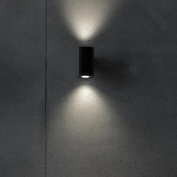 Kanlux 38882 - Kültéri fali lámpa ZEVI 2xGU10/10W/230V IP54 fekete