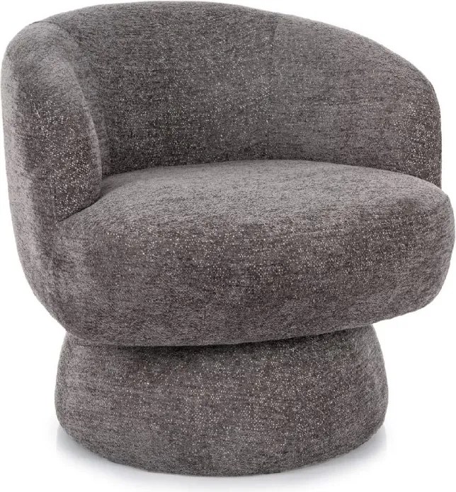 Forgatható design fotel COSMIC RAVEN, szürke