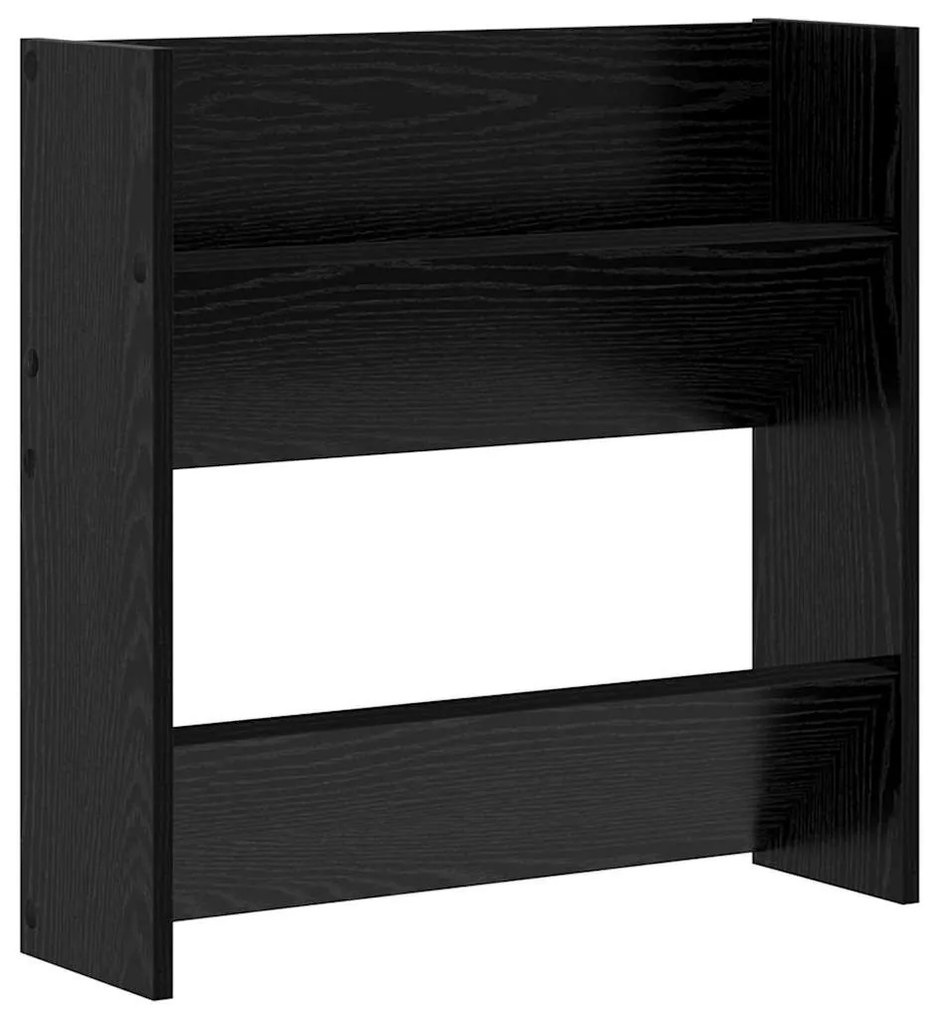 Cipőszekrény 2 pcs Fekete tölgy 60 x 18 x 60 cm Faanyag