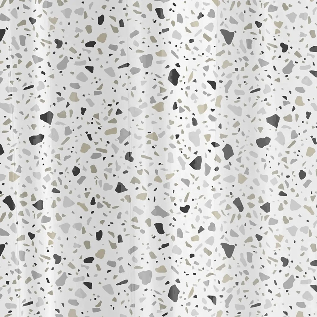 Zuhanyfüggöny - TERRAZZO - Impregnált textil - 180 x 200 cm
