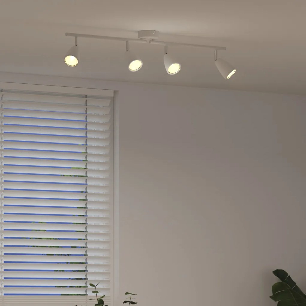 Mennyezeti reflektor 4 irányú állítható fehér GU10