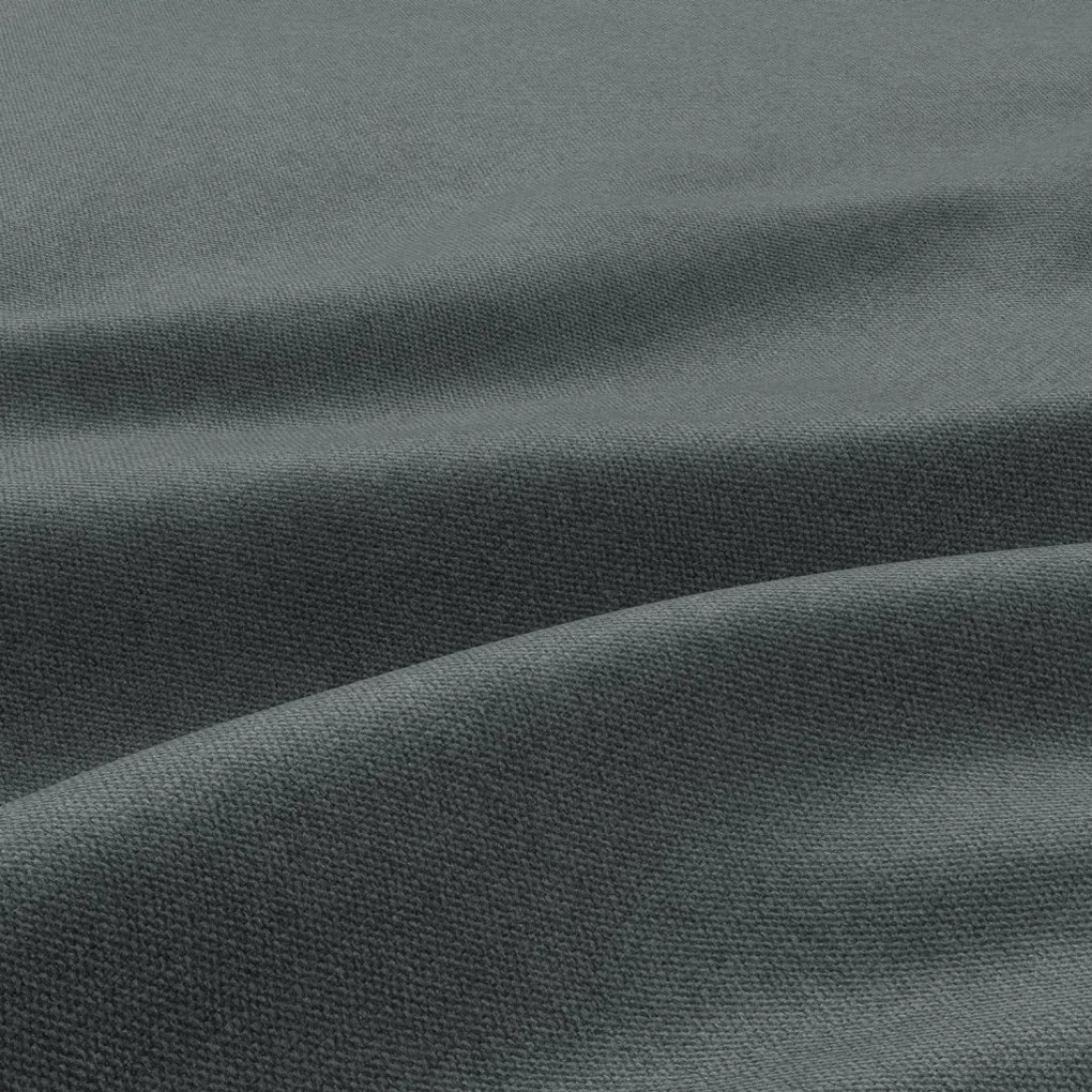 Nobu sarokkanapé, bársony, univerzális oldal, szürke