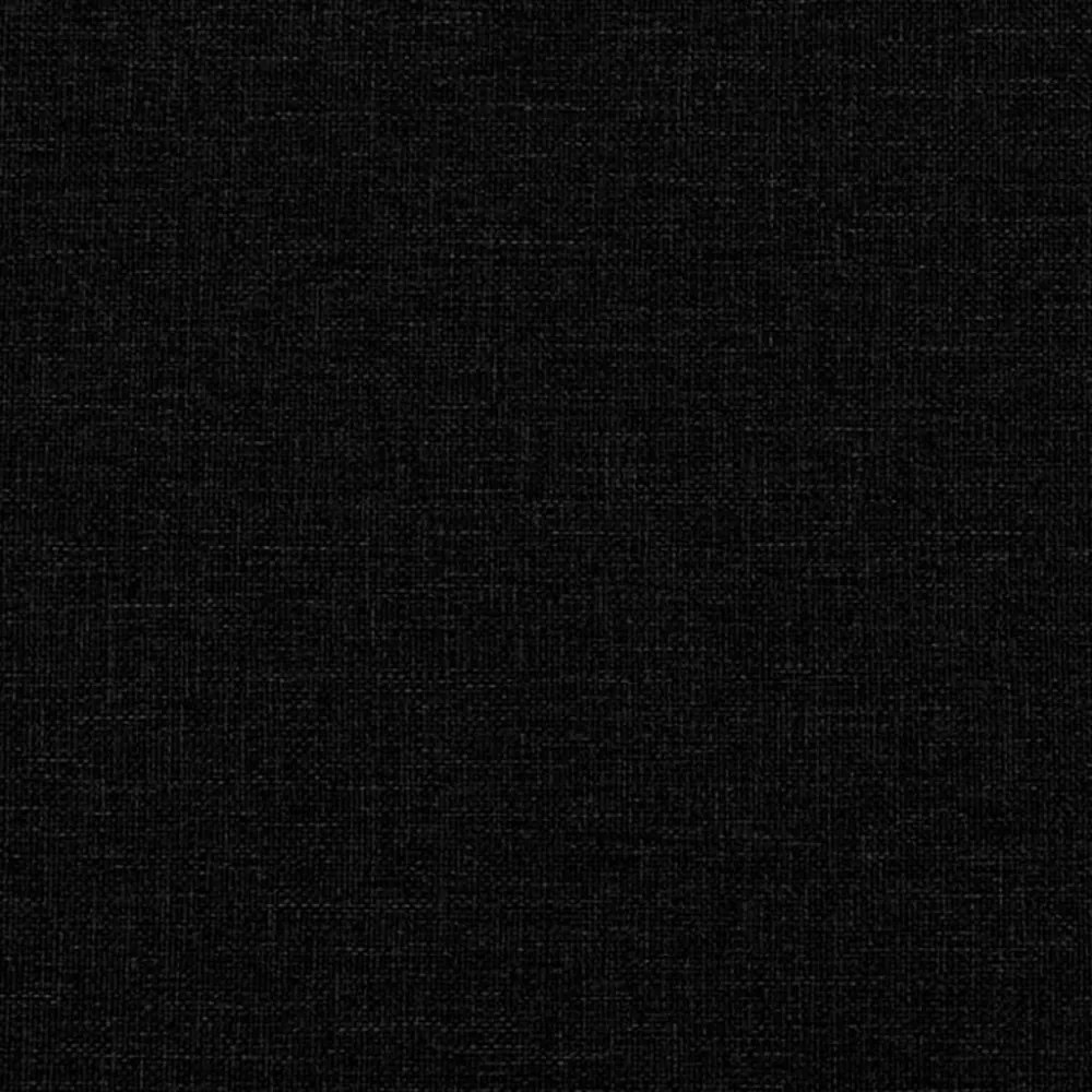 fekete szövet ágykeret Dover 160 x 200 cm