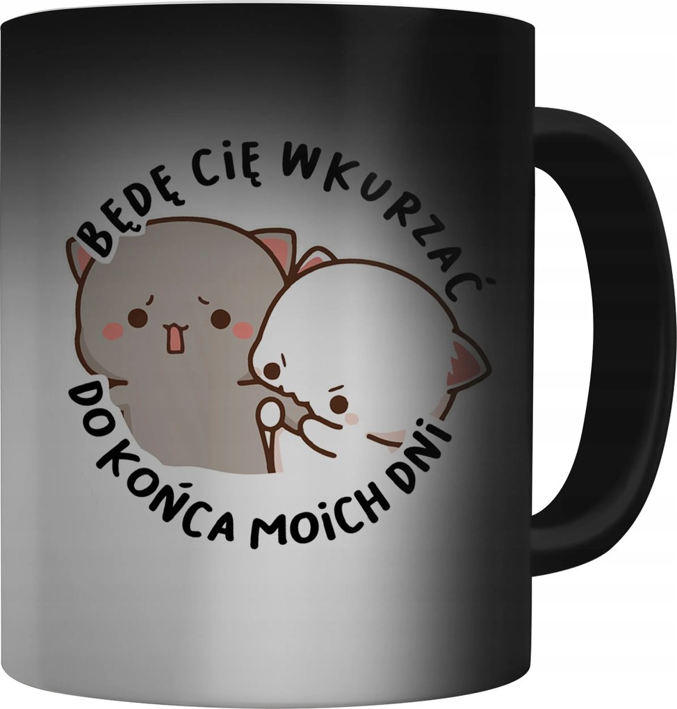 Mágikus Bögre Idegesítelek Peach &amp; Goma Cica Ajándék Partnernek