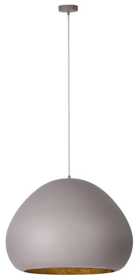 Csillár zsinóron LAVA 1xE27/15W/230V taupe/arany