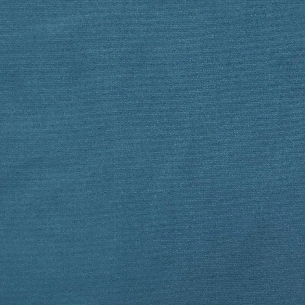 kék bársony ágykeret fejtámlával Dover 100x200 cm