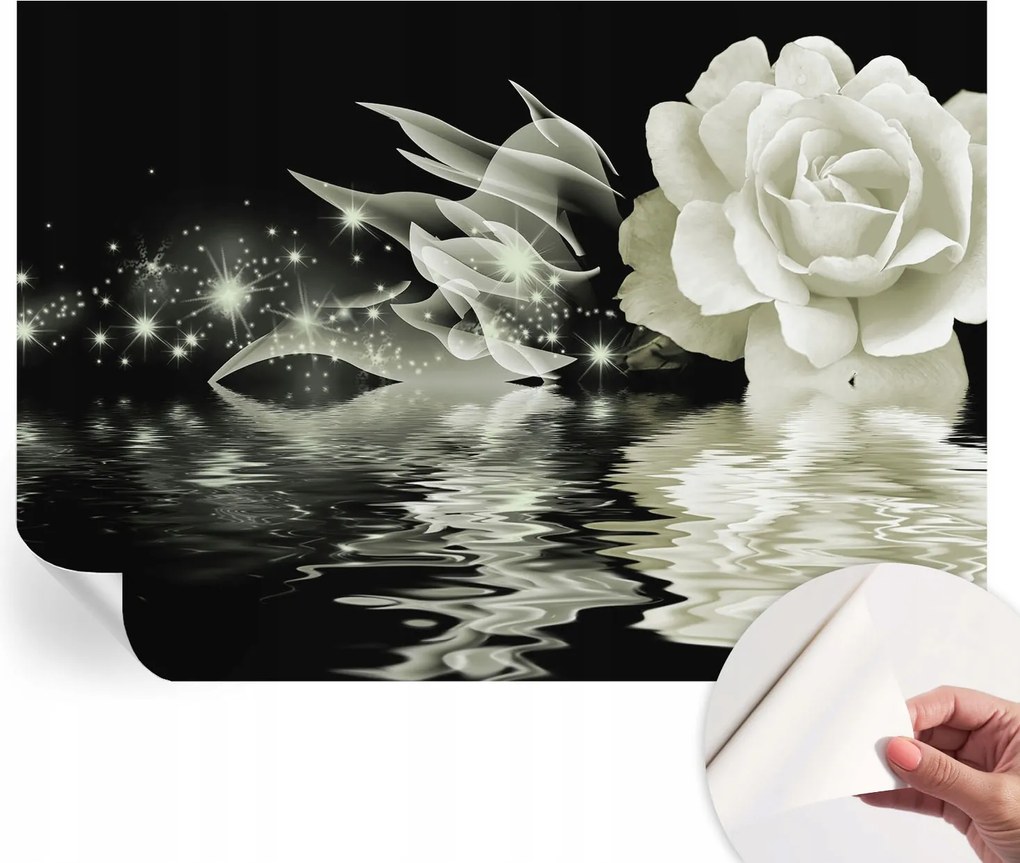 Fotótapéta Öntapadós Dekoratív tapéta Fényes rózsa 208x146 cm