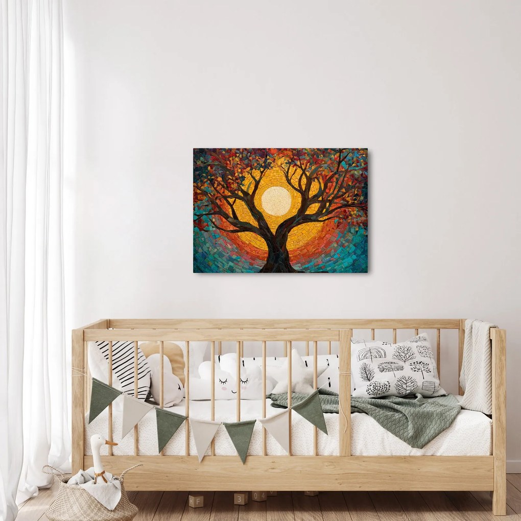 Kép - Nap az élet fájának koronájában (70x50 cm)
