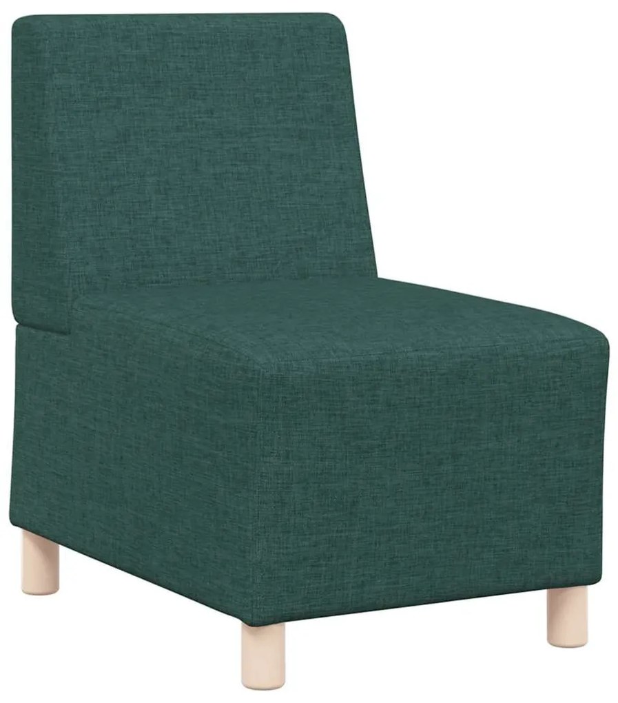 sötétzöld szövet kanapészék 55 cm