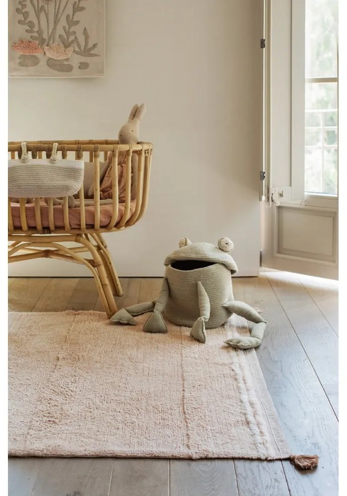 Világos rózsaszín mosható kézi szövésű pamut szőnyeg 140x200 cm Bloom Rose – Lorena Canals