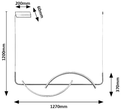 Rabalux 72233 - LED Csillár zsinóron JARNELLE LED/35W/230V