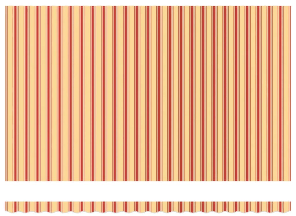 Behúzható napellenző sárga és narancssárga 500 × 350 cm szövet