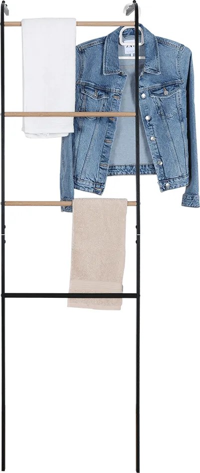 Akasztó/létra, fekete/fém, BUBY