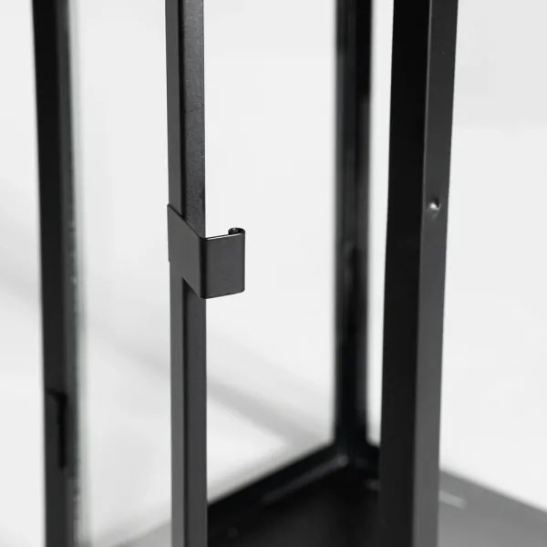 Dekoratív fekete lámpás, 49 cm