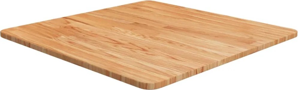 vidaXL világosbarna kezelt tömör tölgyfa négyzet asztallap 60x60x1,5cm