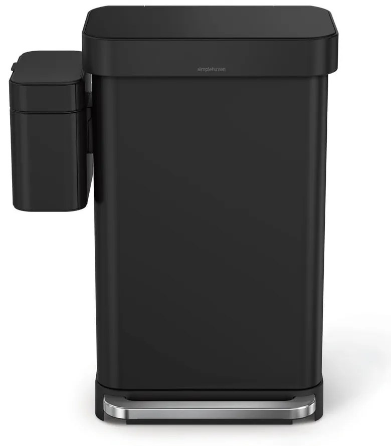 Matt fekete komposztálható hulladék gyűjtő 4 l – simplehuman