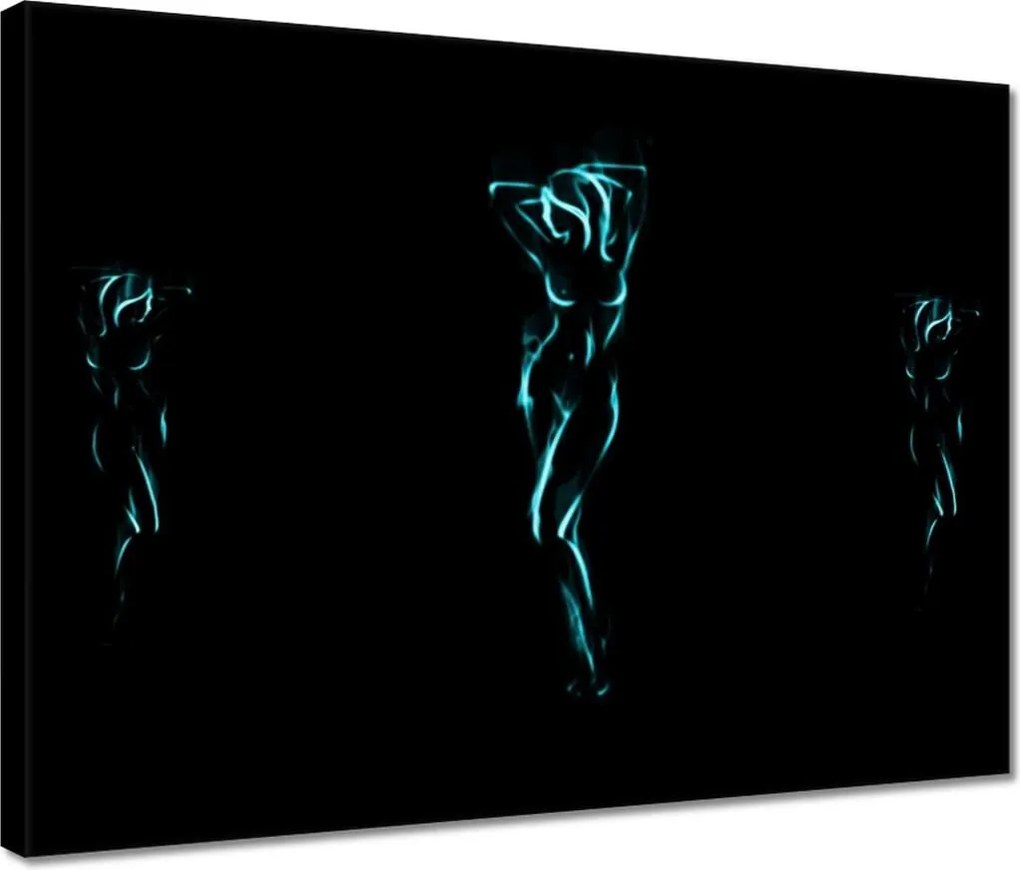 Vászonkép 40x30 Forró lány Türkiz