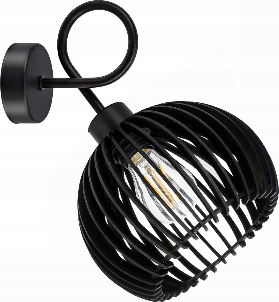 Fali lámpa fix göndör Loft lámpabúra gömb 36 Fa 1x E27