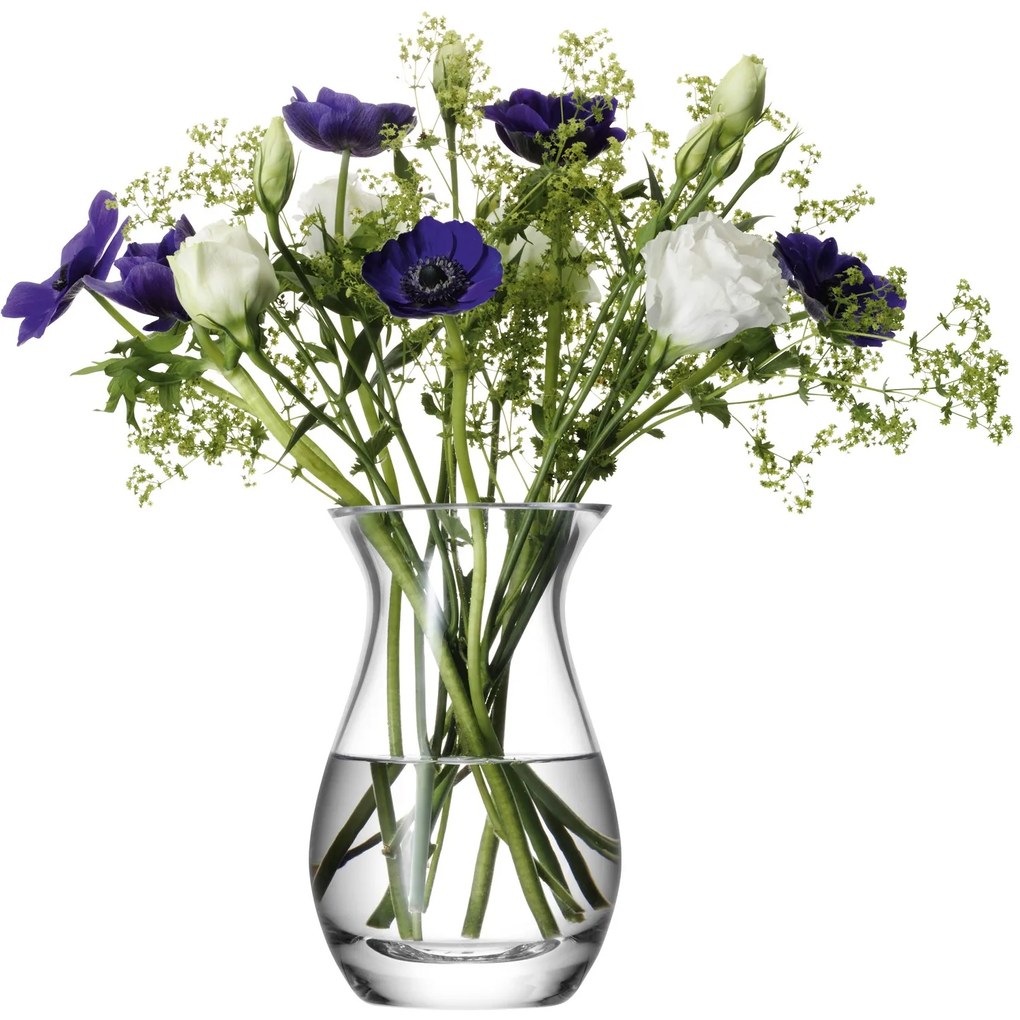 LSA International LSA Flower Poster üveg váza, 17,5 cm, áttetsző, kézzel készített