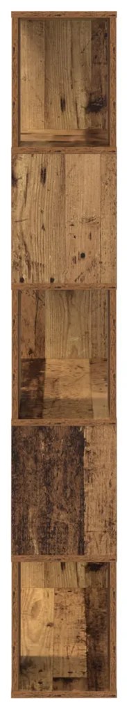 Tárolóegység Régi fa Tömör fa 80 x 24 x 155 cm