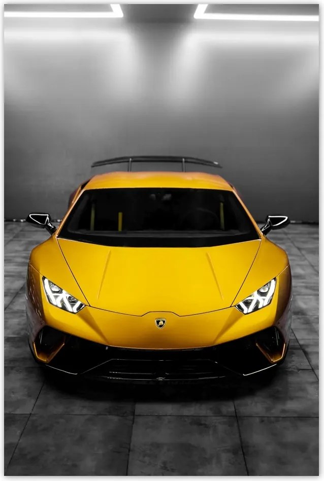 Poszter 60x90 Sárga sportautó