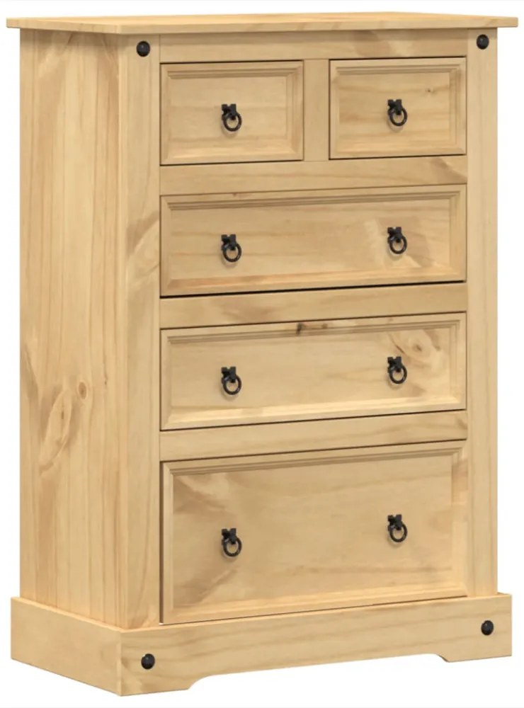Corona tömör fenyőfa komód 80 x 43 x 114 cm