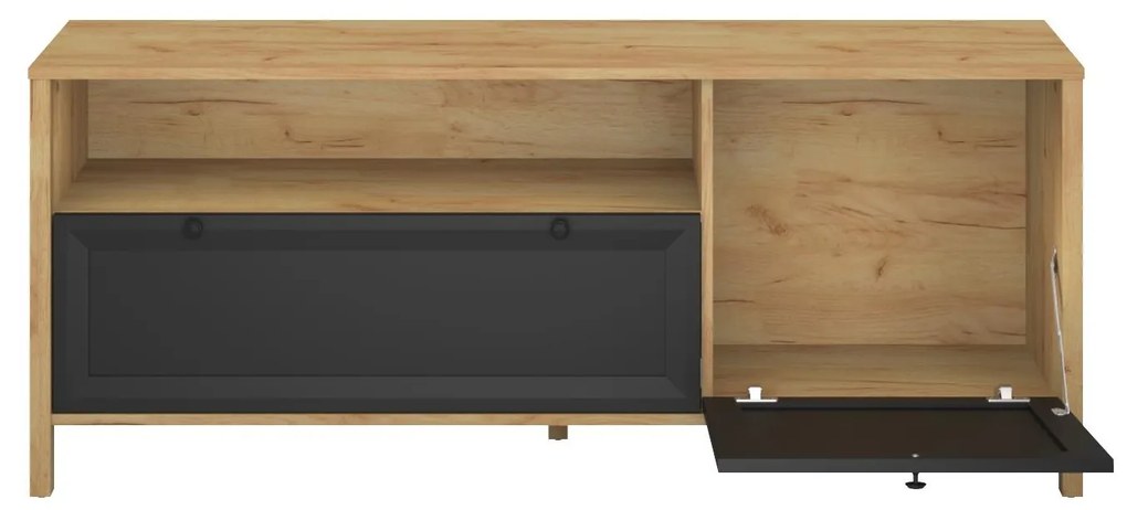 TV szekrény Bruselas (tarany craft (tölgy + fekete). 1116786