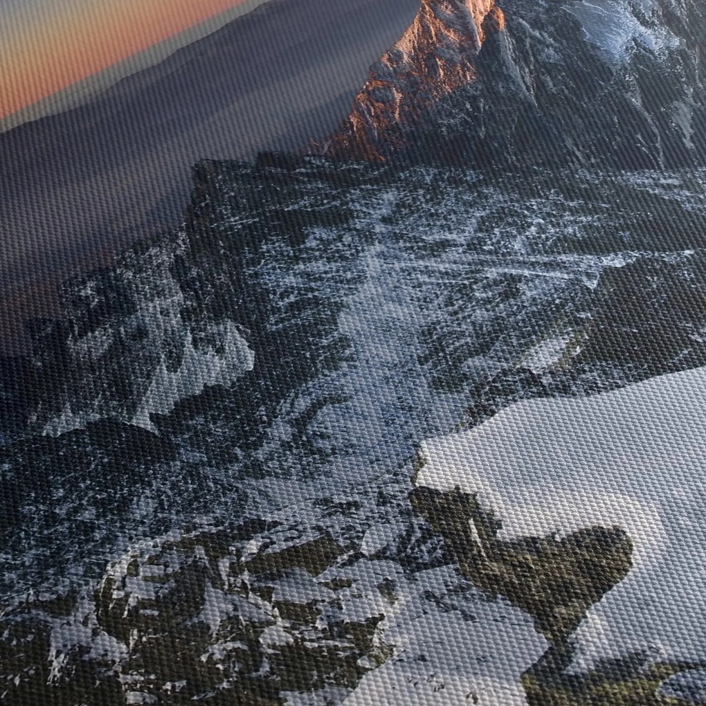 Kép - Napfelkelte a hegyekben (120x50 cm)