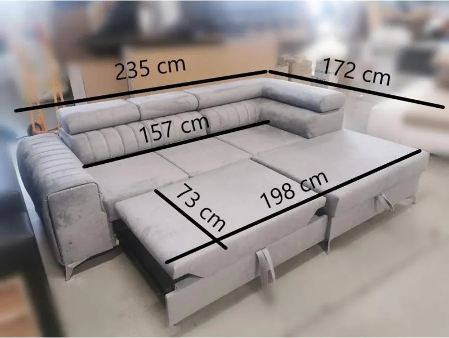 ASTON MINI BIS L-alaku sarokkanapé