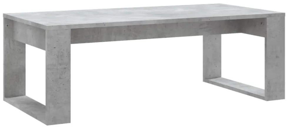 betonszürke szerelt fa dohányzóasztal 102x50x35 cm