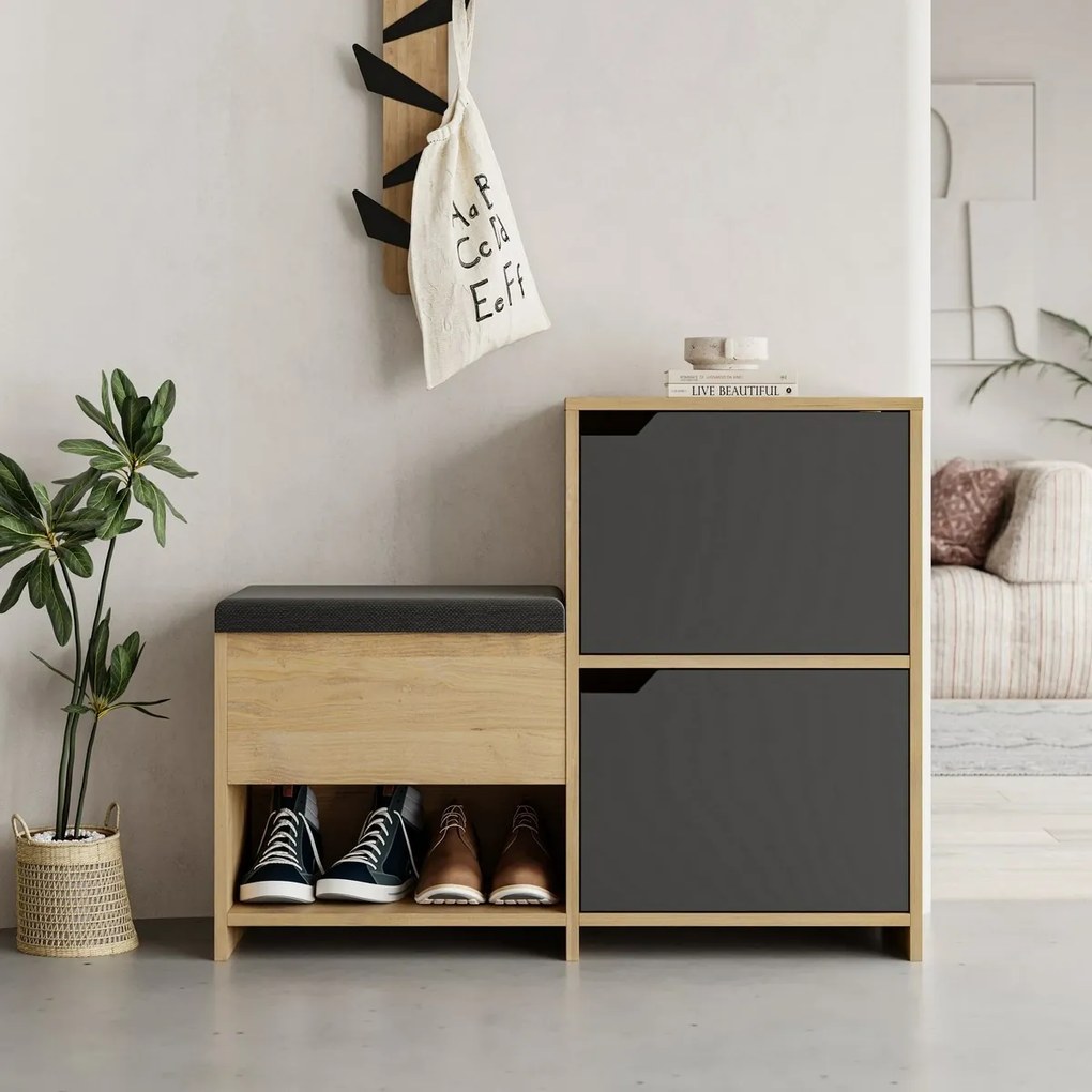 Haven Oak és Anthracite cipőtartó