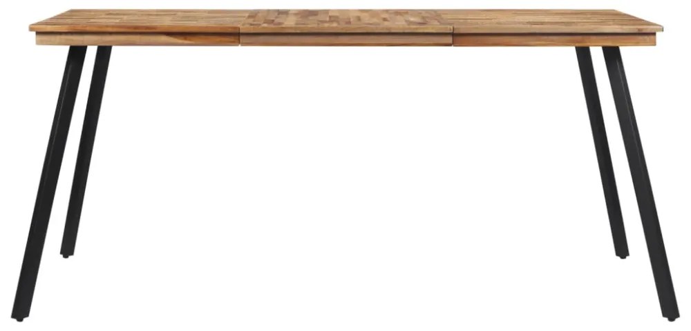 tömör tíkfa étkezőasztal 169 x 98,5 x 76 cm