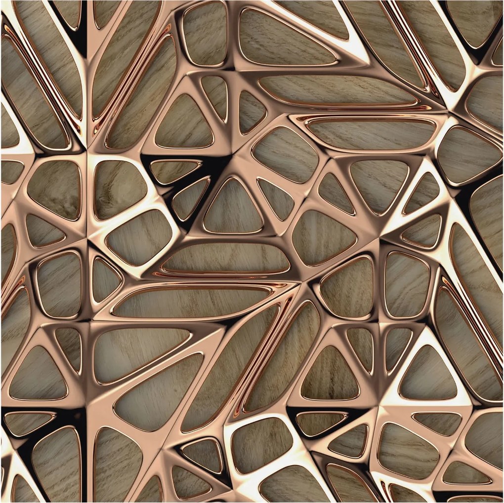 Flizelin Dekoratív fotótapéta Hálószobába Geometrikus minta 250x250