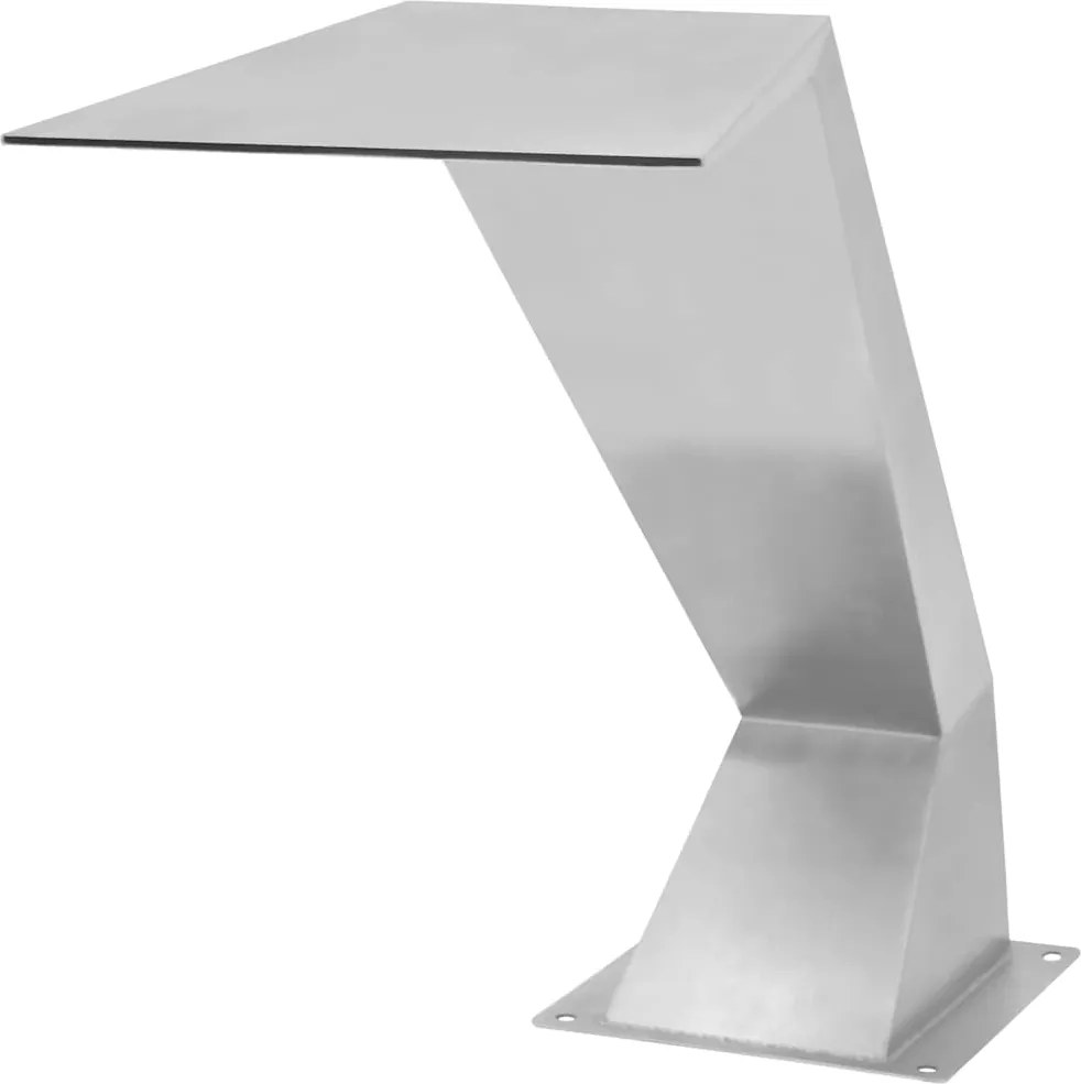vidaXL ezüstszínű rozsdamentes acél medence-szökőkút 64 x 30 x 52 cm