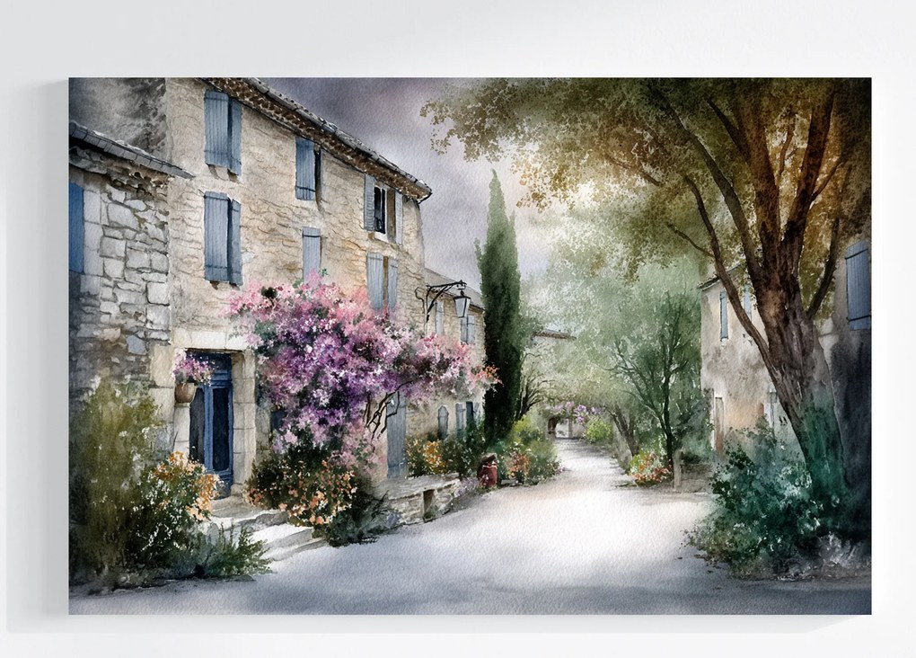 Vászonkép Canvas Tájkép Franciaország Város Bérházak Utca 120x80