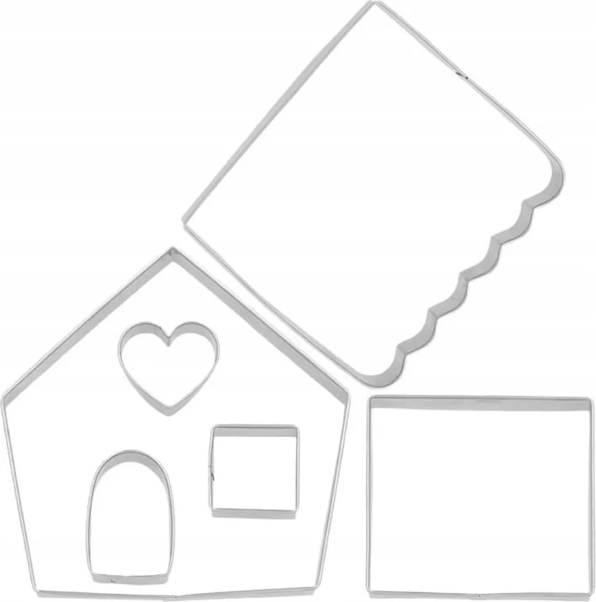 Mézeskalács formák 6 db-os Mézeskalács Házikó Birkmann