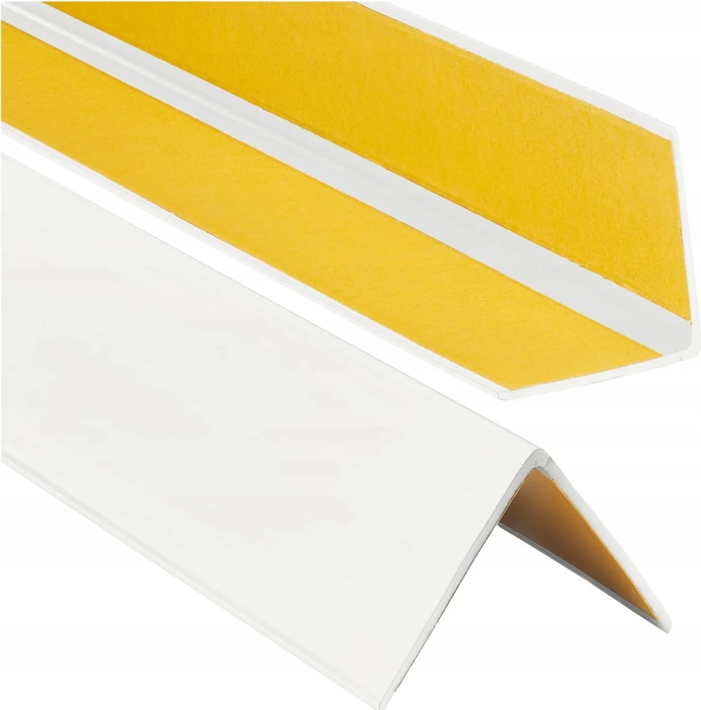 Pvc Szögletes 25x25 110cm Fehér öntapadós sarokléc
