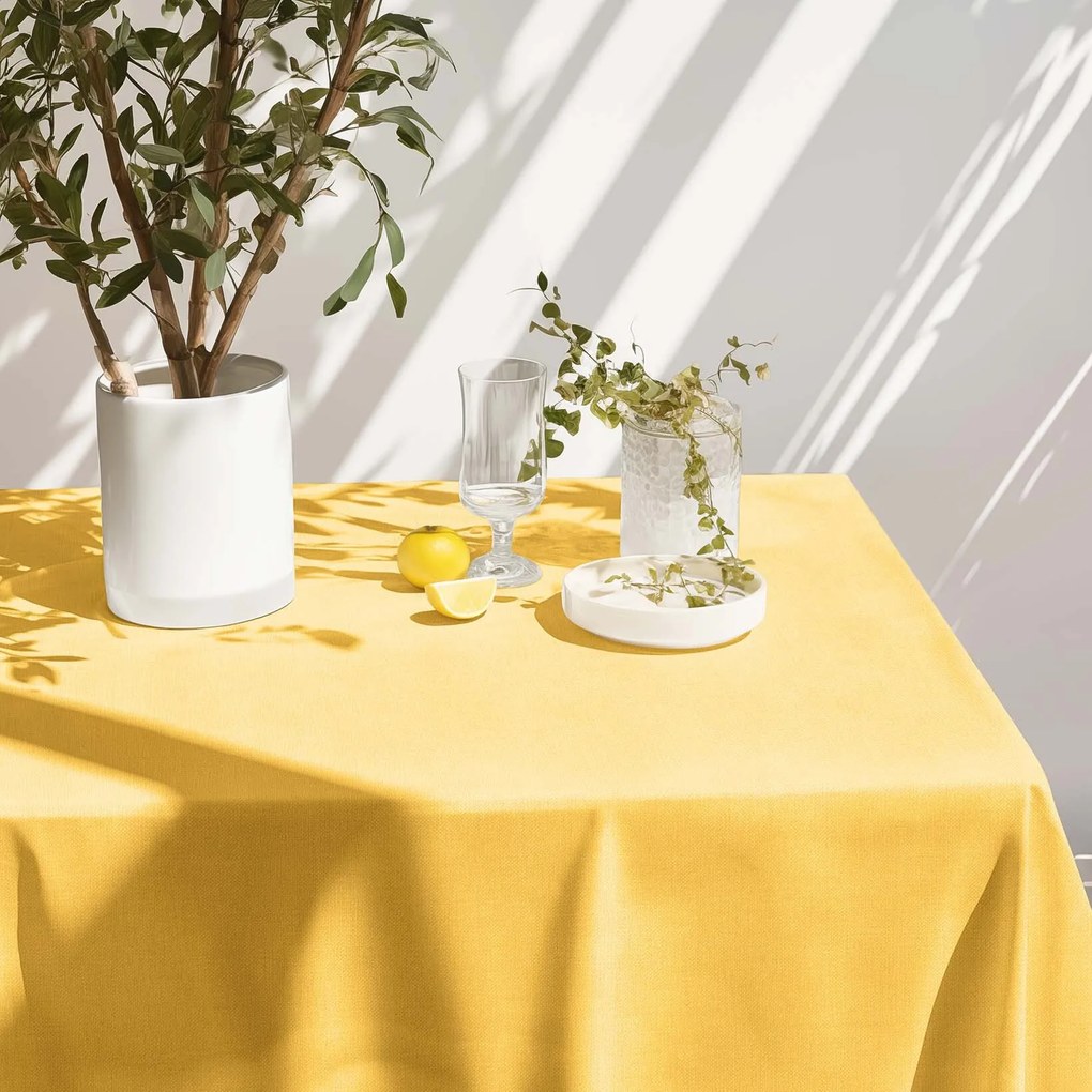 Goldea szögletes terítő malaga - sárga 100 x 100 cm