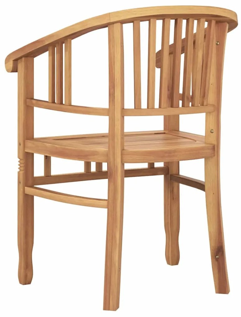 Kerti székek 2 pcs Barna 63 x 58 x 89 cm Tömör tíkfa