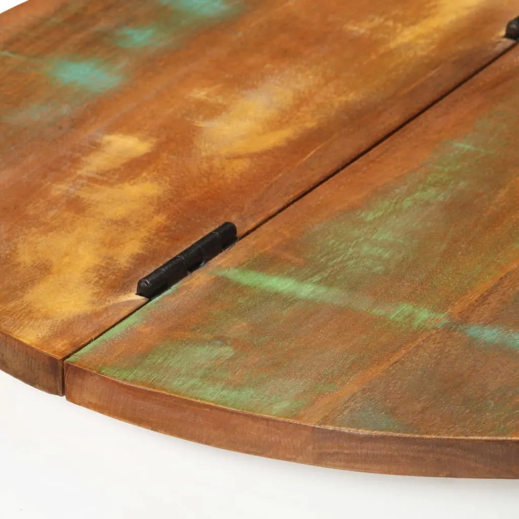fehér újrahasznosított fa dohányzóasztal 50x27 cm
