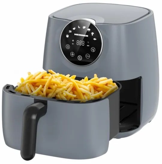 Heinner HAF-B6GREY1700 - Forrólevegős fritőz 5,7 l 1700W/230V szürke
