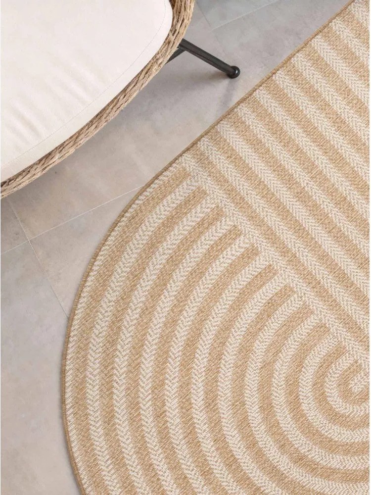 Krémszínű-natúr színű kültéri-beltéri szőnyeg 160x230 cm Haringey Woodfield – Ted Baker