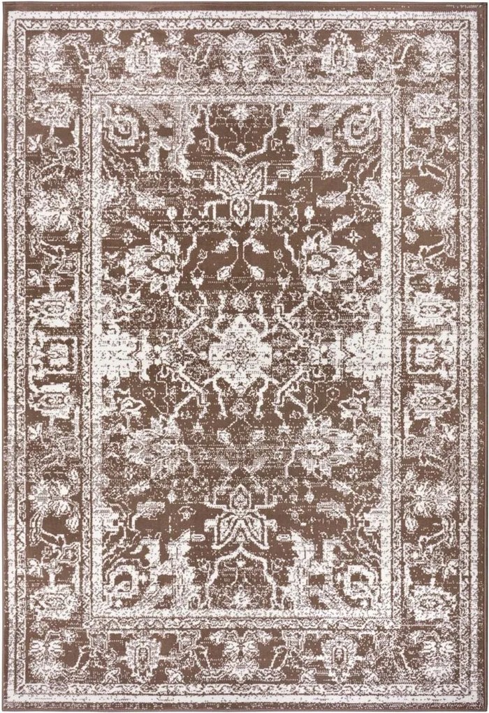 Hagyományos szőnyeg 200x290cm nappaliba, bézs-krémszínű, puha szőrrel