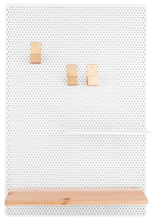 Perky fehér fém falitábla, 34,5 x 52,5 cm - PT LIVING