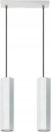 Modern Függőlámpa Lampex Astral 2xGU10 Fehér 80cm Állítható