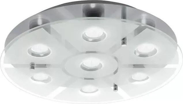 Eglo 75343 - LED dimmelhető mennyezeti lámpa CABO-SD 7xGU10/5W/230V átm. 46 cm matt króm