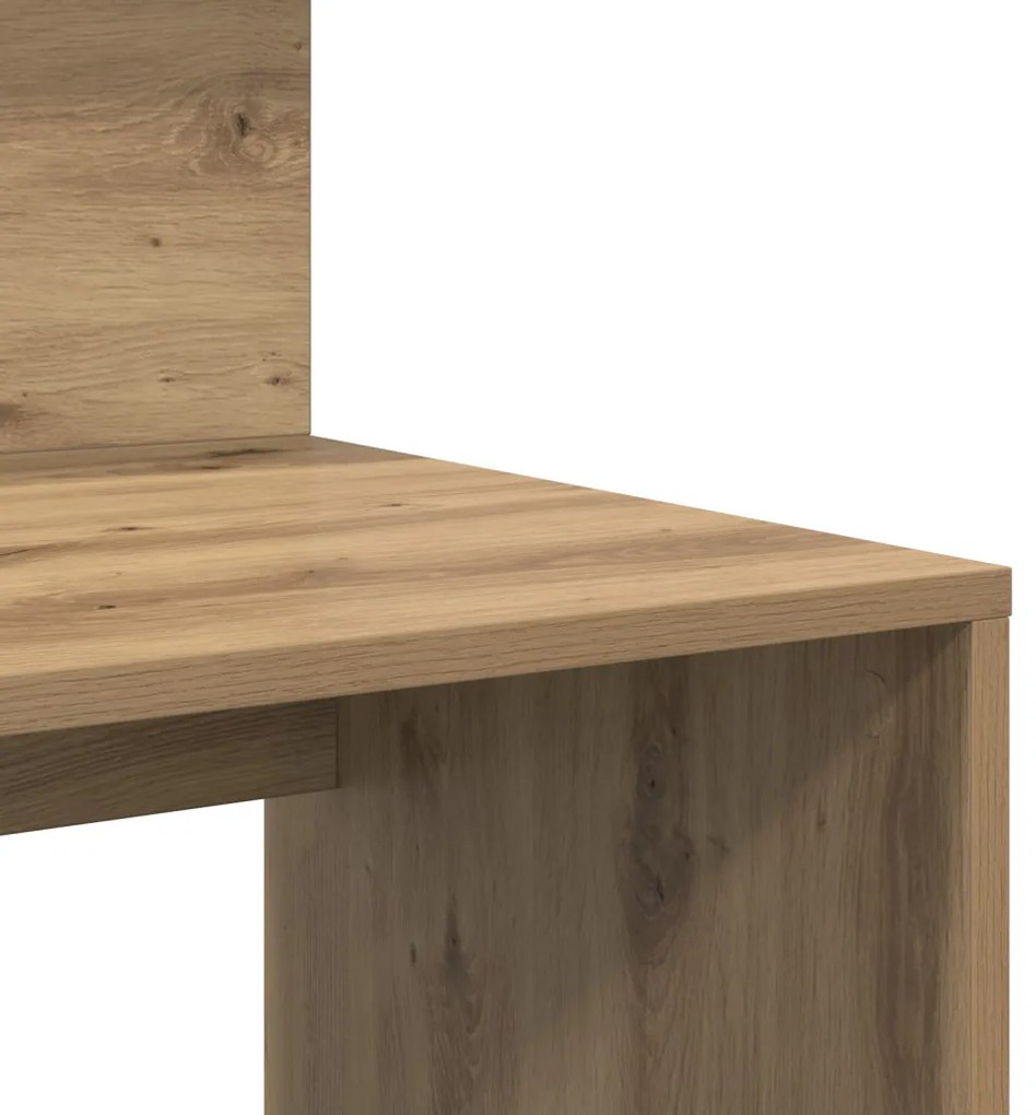 vidaXL Íróasztal Tárolóval Artisan Tölgy 90x48x101.5 cm Szerelt fa