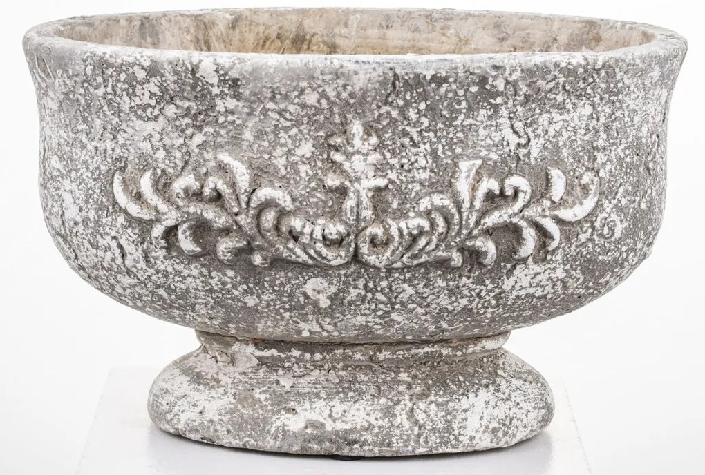 Cyrus design Kaspó cement szürke 15.5x25x15.5cm